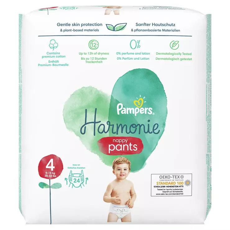 Pampers Harmonie Pants 4-es 9-14kg 24x