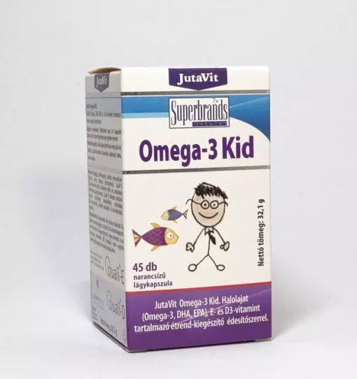 JutaVit Omega-3 Kid rágókapszula 45x JutaVit Omega-3 Kid rágókapszula 45x