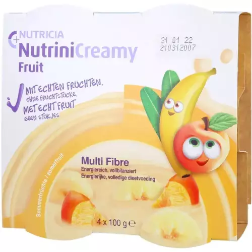 Nutrini Creamy Fruit Multi Fibre nyári gyümölcsök 4x100g