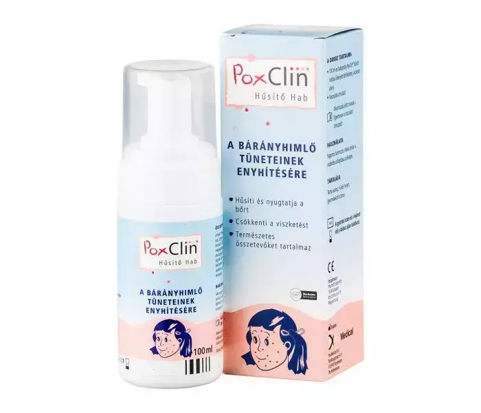 PoxClin hab bárányhimlőre hűsítő 100ml PoxClin hab bárányhimlőre hűsítő 100ml
