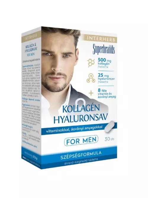 Interherb Kollagén+ Hyaluronsav Man kapszula 30x