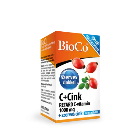 BioCo C+Cink Retard C-vitamin 1000 mg filmtabletta 100x