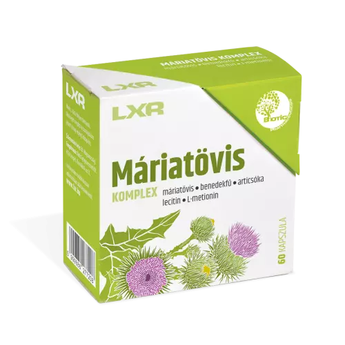 LXR Máriatövis+ Benedekfű Komplex kapszula 60x
