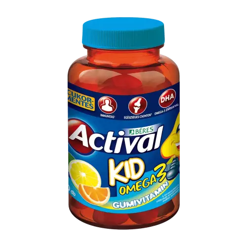 Actival Kid gumivitamin omega-3 gumitabletta 50x