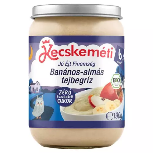 Kecskeméti Jóéjt Finomság banános-almás tejbegríz 190g