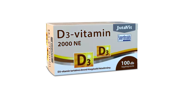 JutaVit D3-vitamin 2000 NE kapszula 100x JutaVit D3-vitamin 2000 NE kapszula 100x