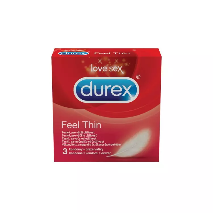 Durex óvszer Feel Thin 3x Durex óvszer Feel Thin 3x