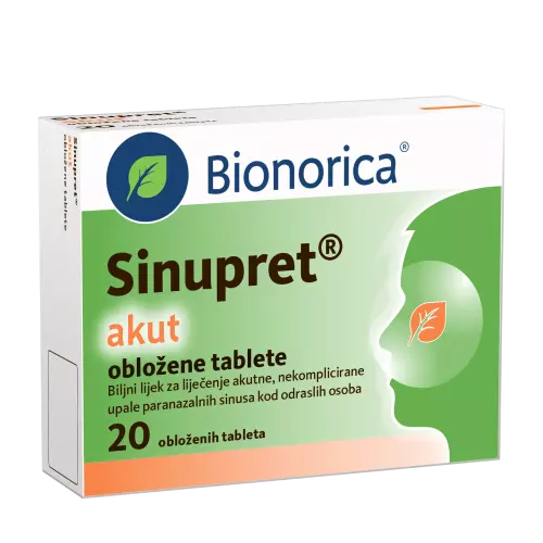Sinupret Akut 160 mg bevont tabletta 20x