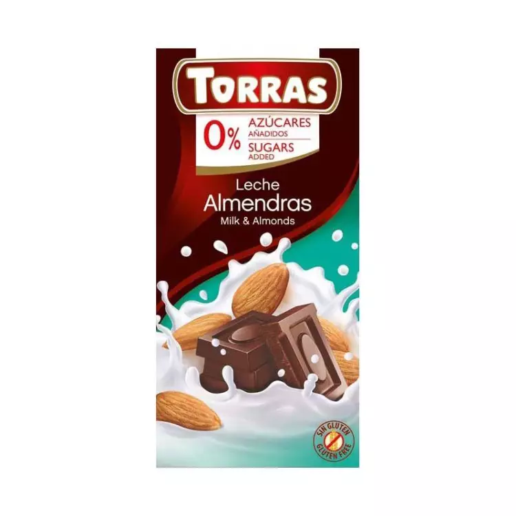 Torras Tejcsokoládé mandulás CM. GM. 75g Torras Tejcsokoládé mandulás CM. GM. 75g