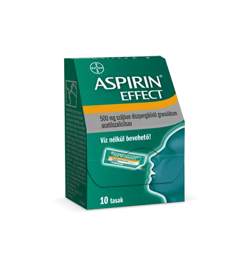 Aspirin Effect 500 mg szájban diszpergálódó gran. 10x