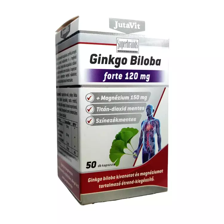 JutaVit Ginkgo Biloba forte 120mg+ Mg 150mg kapsz. 50x