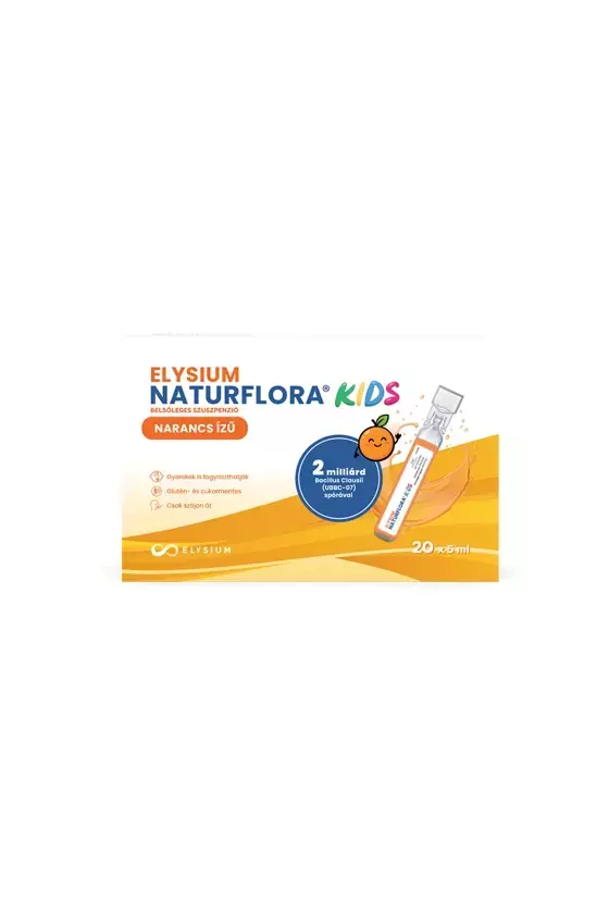 Elysium Naturflora Kids bels. szuszpenzió narancs 20x5ml