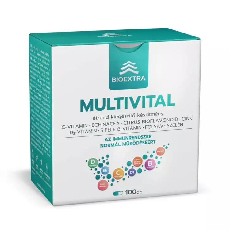 Bioextra Multivital étrendkiegészítő kapszula 100x Bioextra Multivital étrendkiegészítő kapszula 100x