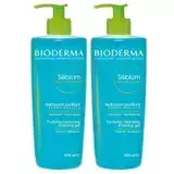 Bioderma Sébium Moussant tisztító habzó gél zs.b. 2x500ml