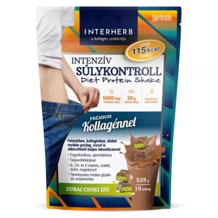Interherb Intenzív Súlykontroll shake Dubai csoki 528g Interherb Intenzív Súlykontroll shake Dubai csoki 528g