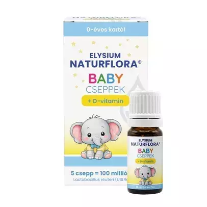 Elysium Naturflora Baby szuszp. cseppek+ D-vitamin 5ml