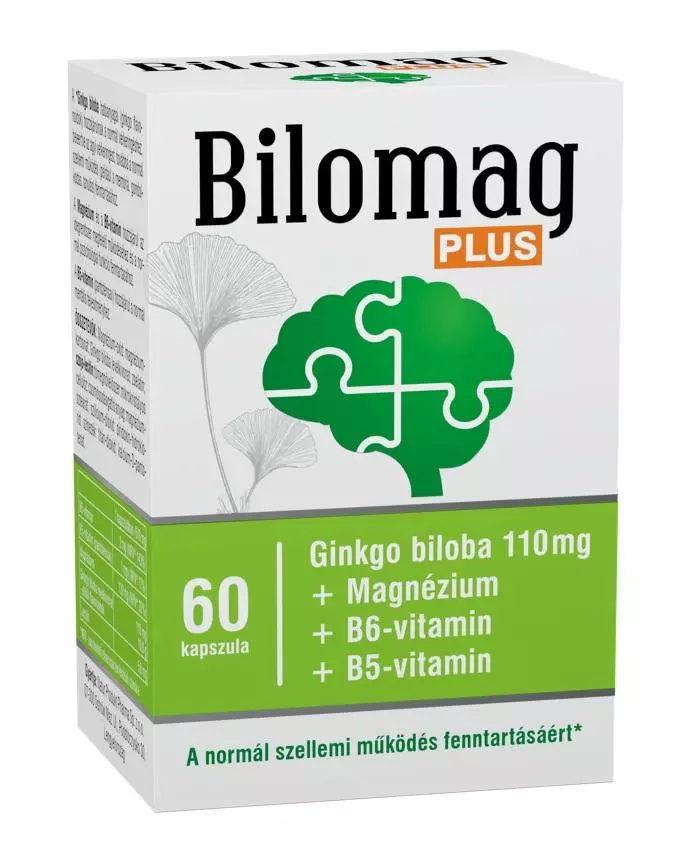 Bilomag Plus Ginkgo biloba 110 mg kapszula 60x Bilomag Plus Ginkgo biloba 110 mg kapszula 60x
