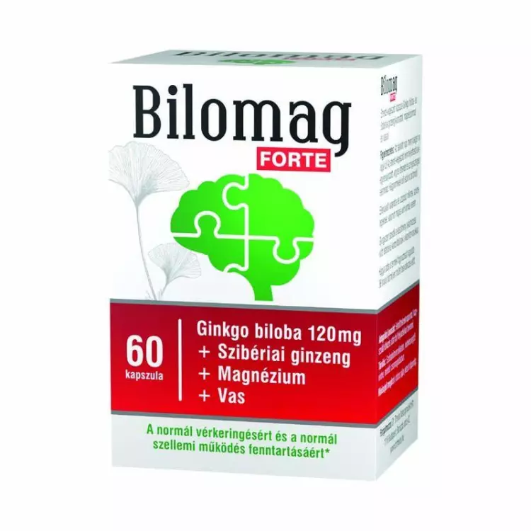 Bilomag Forte Ginkgo biloba 120 mg kapszula 60x Bilomag Forte Ginkgo biloba 120 mg kapszula 60x