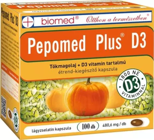 Biomed Pepomed Plus D3-vitamin kapszula 100x