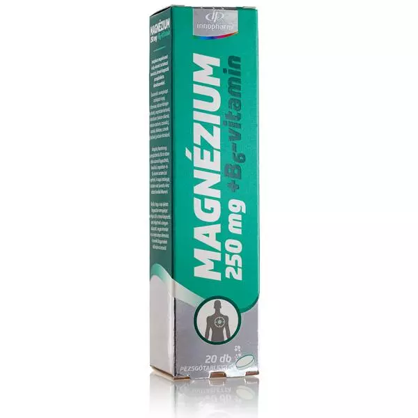 Innopharm Magnézium 250 mg+B6-vit.pezsgőtbl barack 20x Innopharm Magnézium 250 mg+B6-vit.pezsgőtbl barack 20x