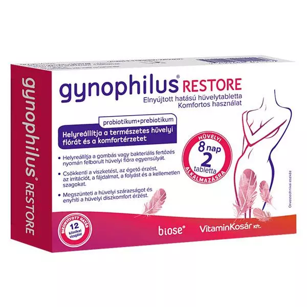 Gynophilus Restore hüvelytabletta 2x Gynophilus Restore hüvelytabletta 2x