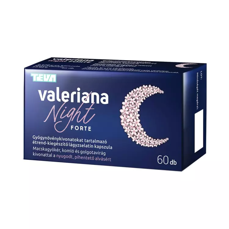 Valeriana Night Forte lágyzselatin kapszula 60x Valeriana Night Forte lágyzselatin kapszula 60x