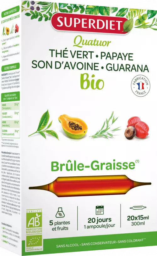 Superdiet Bio Brule zsírégető ivóampulla 20x15ml Superdiet Bio Brule zsírégető ivóampulla 20x15ml