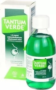 Tantum Verde 1,5mg/ml szájnyálkahártyán alk.oldat 240ml Tantum Verde 1,5mg/ml szájnyálkahártyán alk.oldat 240ml