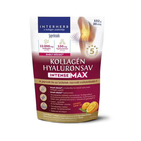 Interherb Intense MAX kollag.-hyal.italpor narancs 332g Interherb Intense MAX kollag.-hyal.italpor narancs 332g