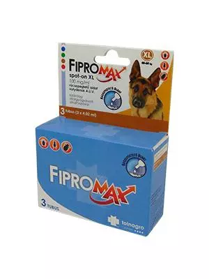 Fipromax spot-on XL 100 mg/ml kutya (>40kg) A.U.V. 3x Fipromax spot-on XL 100 mg/ml kutya (>40kg) A.U.V. 3x