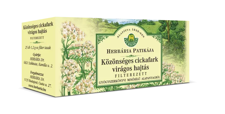 HERBÁRIA Cickafarkfű filteres 25x1,2g HERBÁRIA Cickafarkfű filteres 25x1,2g