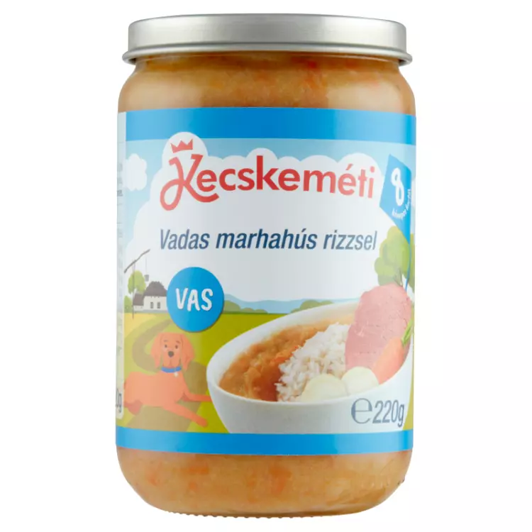 Kecskeméti vadas marhahús rizzsel 220g Kecskeméti vadas marhahús rizzsel 220g