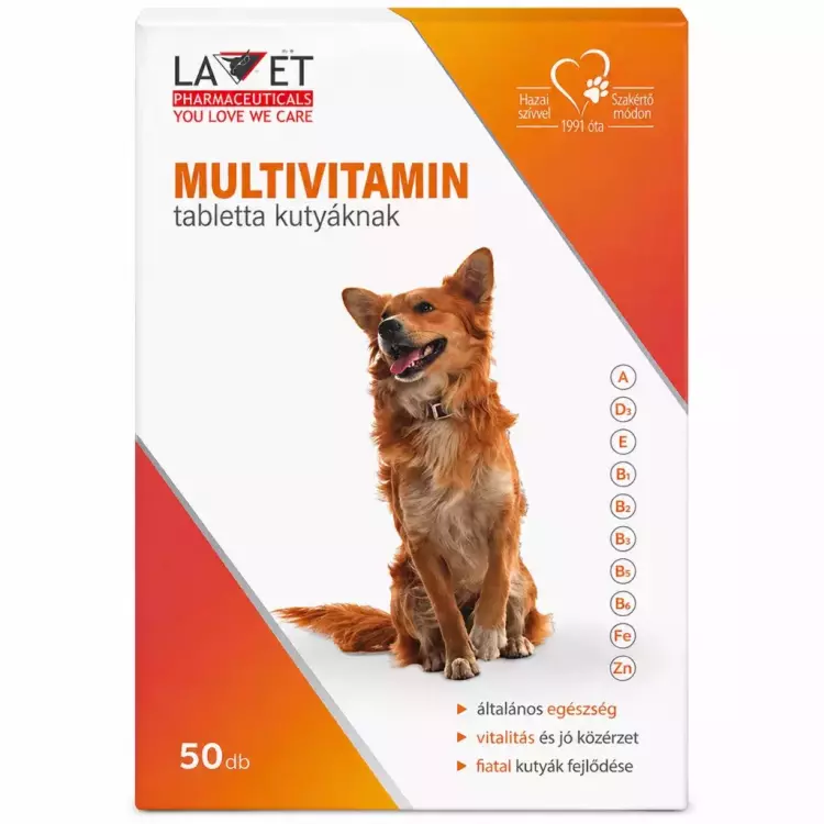 Lavet multivitamin tabletta kutyának A.U.V. 50x