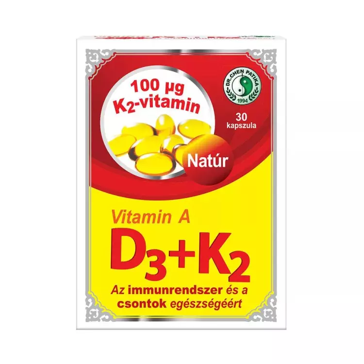 Dr.Chen Vitamin A + D3 + K2 kapszula 30x Dr.Chen Vitamin A + D3 + K2 kapszula 30x