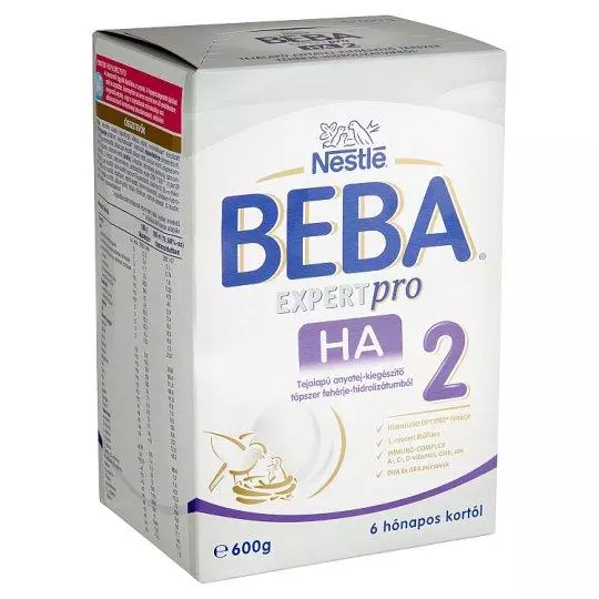 Beba Expertpro HA 2 tejalapú anyatej-kieg. tápszer 600g Beba Expertpro HA 2 tejalapú anyatej-kieg. tápszer 600g