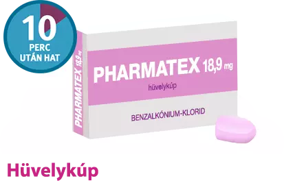 Pharmatex 18,9 mg hüvelykúp 10x
