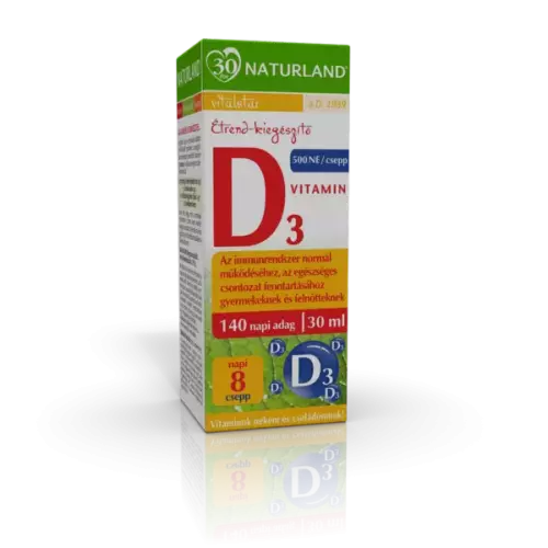 Naturland D3-vitamin étrendkiegészítő csepp 30ml