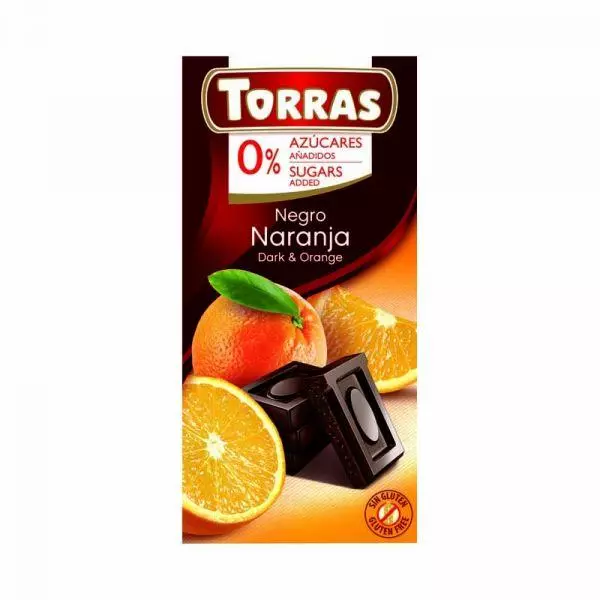 Torras Narancsos étcsokoládé CM. GM. 75g Torras Narancsos étcsokoládé CM. GM. 75g