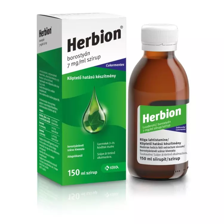 Herbion borostyán 7 mg/ml szirup 150ml Herbion borostyán 7 mg/ml szirup 150ml