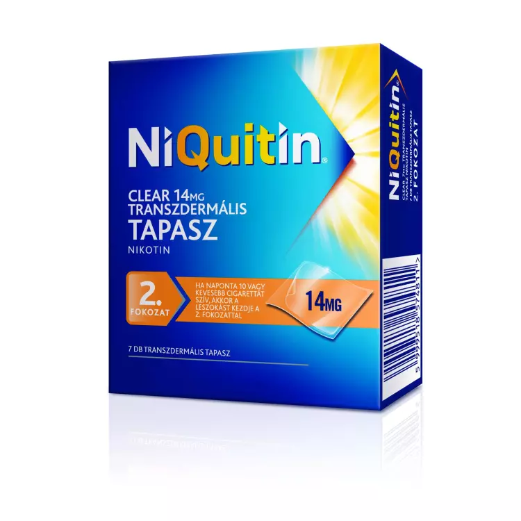 NiQuitin Clear 14 mg transzdermális tapasz 7x NiQuitin Clear 14 mg transzdermális tapasz 7x