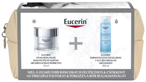 Eucerin Hyaluron-Filler Nappali Ajándékcsomag Száraz Bőrre 200+50 Ml Eucerin Hyaluron-Filler Nappali Ajándékcsomag Száraz Bőrre 200+50 Ml
