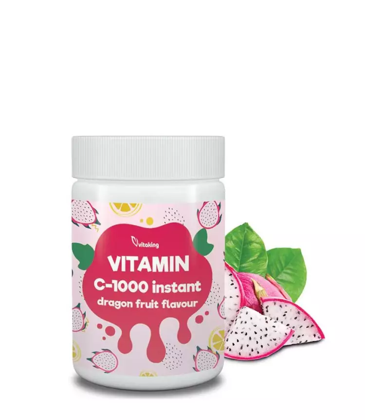Vitaking C-1000 Instant italpor sárkánygyümölcsös 150g Vitaking C-1000 Instant italpor sárkánygyümölcsös 150g