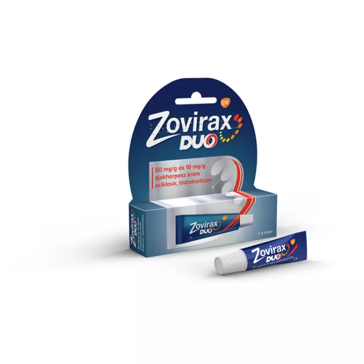 Zovirax Duo 50 mg/g+10 mg/g ajakherpesz krém 1x2g Zovirax Duo 50 mg/g+10 mg/g ajakherpesz krém 1x2g