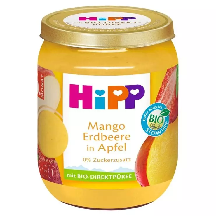 HiPP Alma mangóval és eperrel 6.hó 160g
