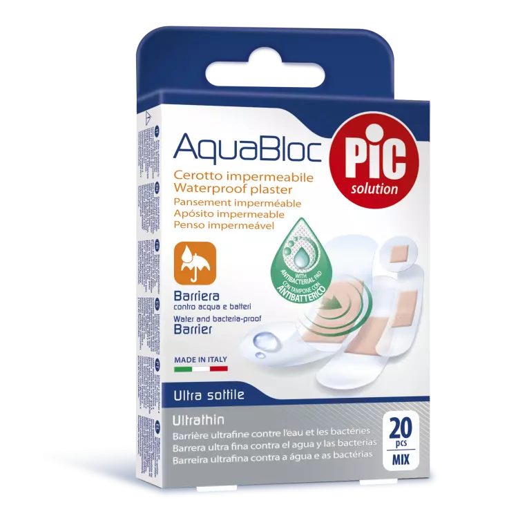 PiC Aquabloc sebtapasz vegyes antibakteriális 20x PiC Aquabloc sebtapasz vegyes antibakteriális 20x