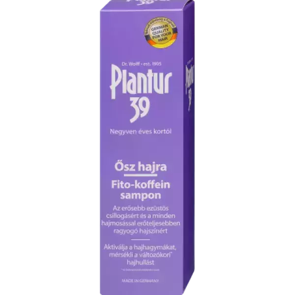 Plantur 39 fito-koffein sampon ősz hajra 250ml