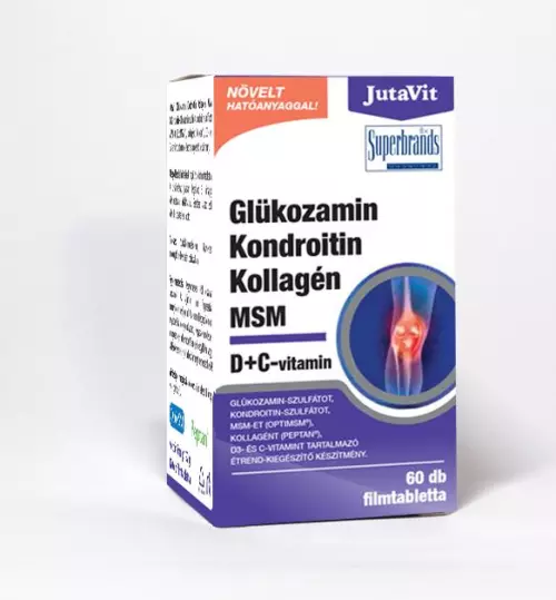 JutaVit Glükózamin Kondroitin kollagén MSM ftbl. 60x