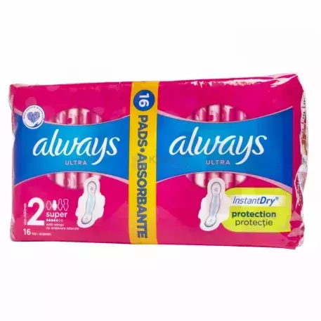 Always Ultra Super Plus eü betét duopack 16x Always Ultra Super Plus eü betét duopack 16x