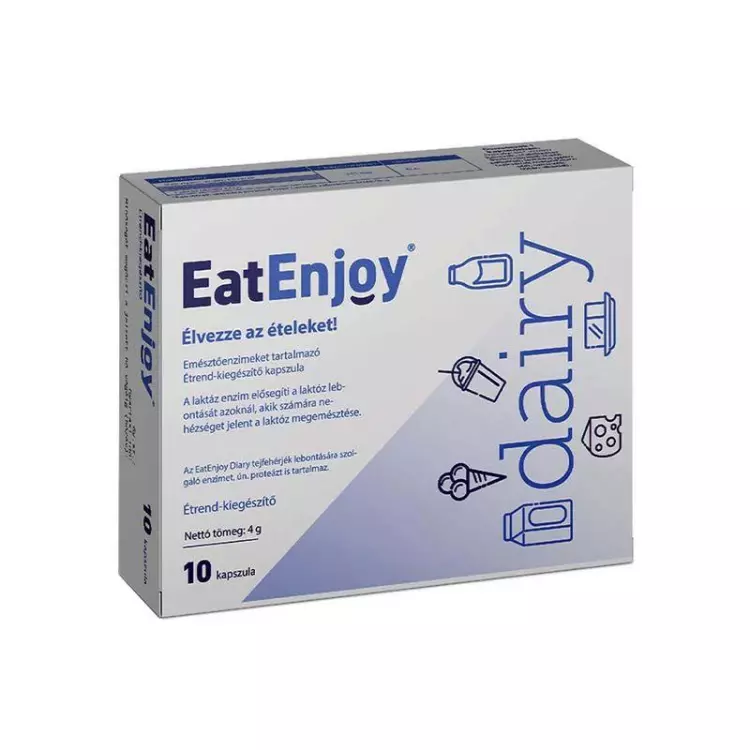 EatEnjoy Dairy emésztőenzimek kapszula 10x EatEnjoy Dairy emésztőenzimek kapszula 10x