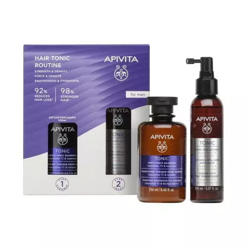 APIVITA Sampon & Lotion CSOMAG hajhullás ellen férfiaknak 250+150ml